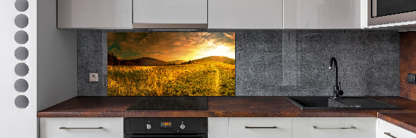 Glazen achterwand keuken Panorama van het Tatragebergte