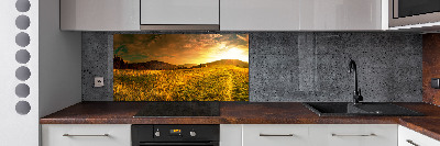Glazen achterwand keuken Panorama van het Tatragebergte