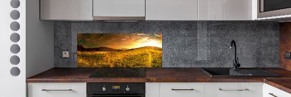 Glazen achterwand keuken Panorama van het Tatragebergte