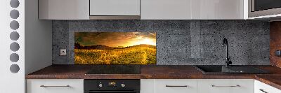 Glazen achterwand keuken Panorama van het Tatragebergte