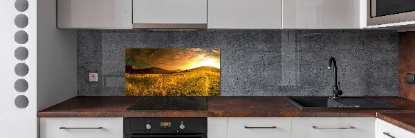 Glazen achterwand keuken Panorama van het Tatragebergte
