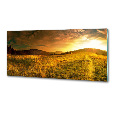 Glazen achterwand keuken Panorama van het Tatragebergte