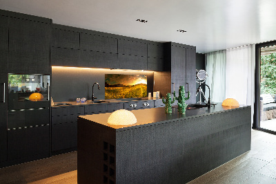 Glazen achterwand keuken Panorama van het Tatragebergte