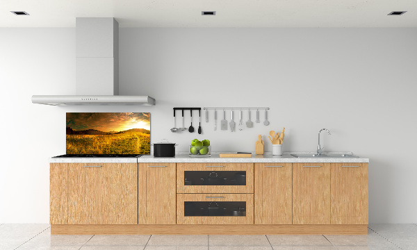 Glazen achterwand keuken Panorama van het Tatragebergte