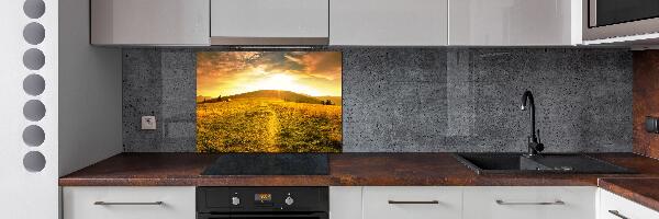 Glazen achterwand keuken Panorama van het Tatragebergte