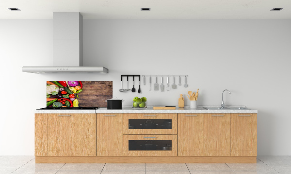 Spatscherm keuken Groenten