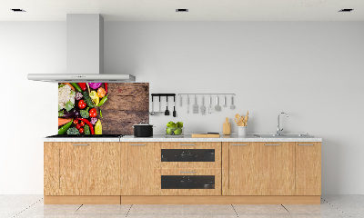 Panel szklany do kuchni Warzywa