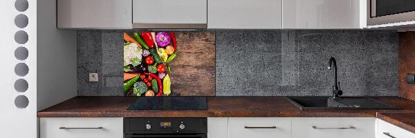 Spatscherm keuken Groenten