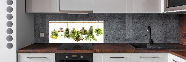Spatplaat keuken Kruiden aan een touwtje