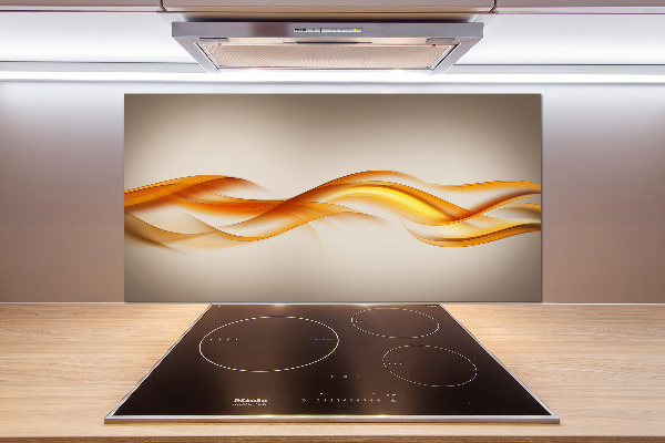 Glazen achterwand keuken Abstracte golven