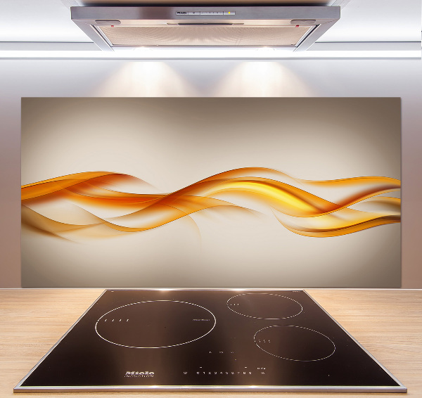 Glazen achterwand keuken Abstracte golven