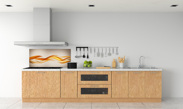 Glazen achterwand keuken Abstracte golven
