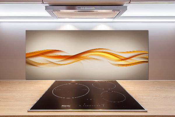 Glazen achterwand keuken Abstracte golven