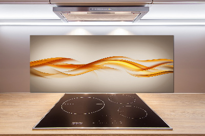 Glazen achterwand keuken Abstracte golven
