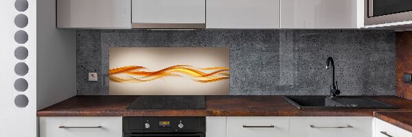 Glazen achterwand keuken Abstracte golven
