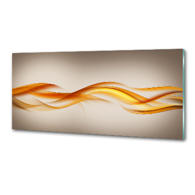 Glazen achterwand keuken Abstracte golven