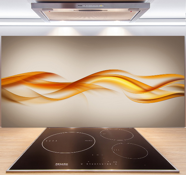 Glazen achterwand keuken Abstracte golven