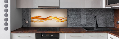Glazen achterwand keuken Abstracte golven