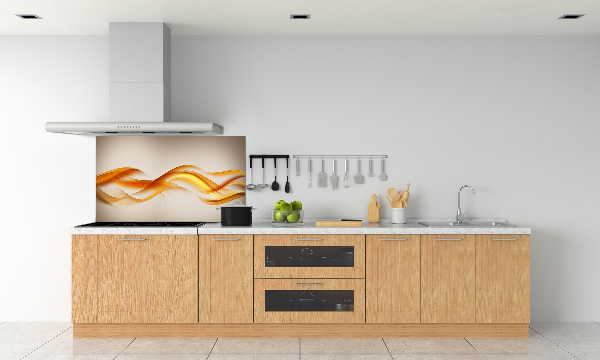 Glazen achterwand keuken Abstracte golven