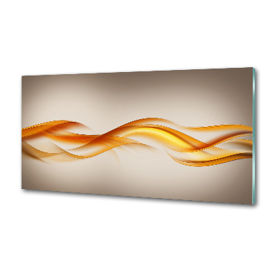 Glazen achterwand keuken Abstracte golven