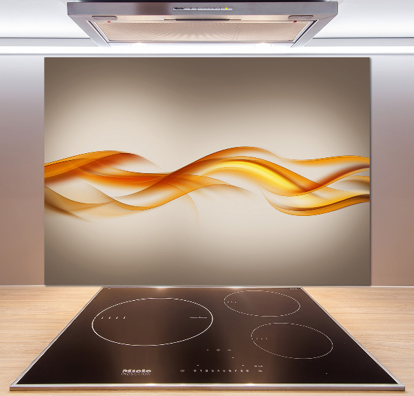 Glazen achterwand keuken Abstracte golven