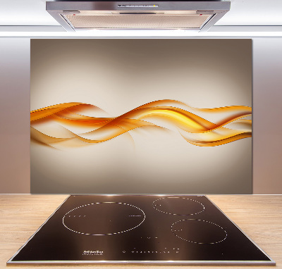 Glazen achterwand keuken Abstracte golven