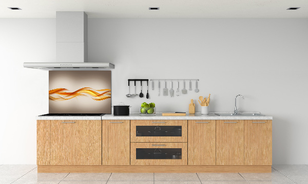 Glazen achterwand keuken Abstracte golven