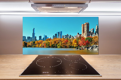 Spatplaat keuken New York in de herfst