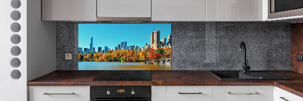 Spatplaat keuken New York in de herfst