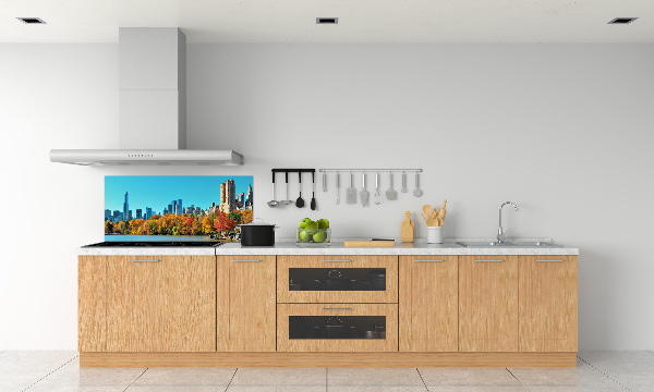 Spatplaat keuken New York in de herfst