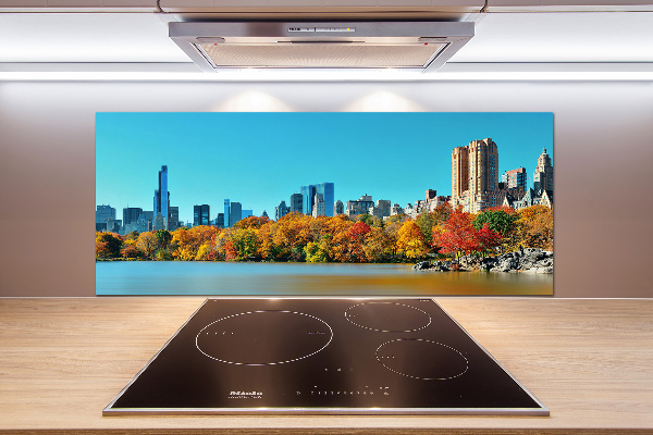 Spatplaat keuken New York in de herfst