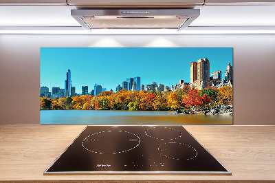 Spatplaat keuken New York in de herfst