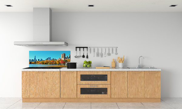 Spatplaat keuken New York in de herfst
