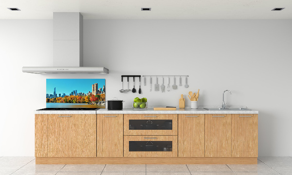 Spatplaat keuken New York in de herfst