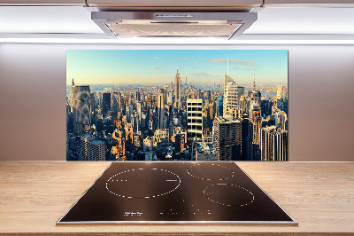 Glazen achterwand keuken Wolkenkrabbers