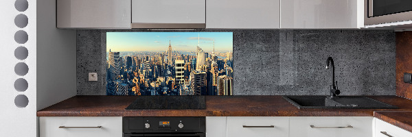 Glazen achterwand keuken Wolkenkrabbers