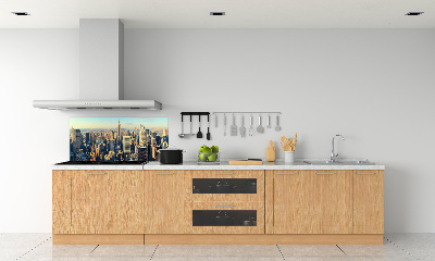 Glazen achterwand keuken Wolkenkrabbers