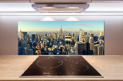 Glazen achterwand keuken Wolkenkrabbers