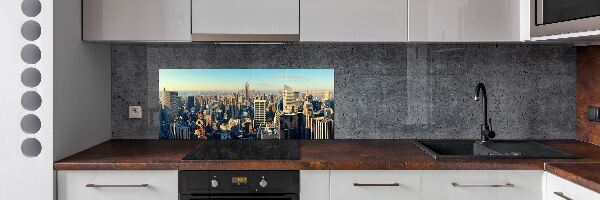 Glazen achterwand keuken Wolkenkrabbers