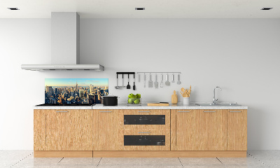 Glazen achterwand keuken Wolkenkrabbers