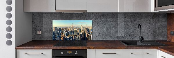 Glazen achterwand keuken Wolkenkrabbers
