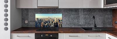 Glazen achterwand keuken Wolkenkrabbers