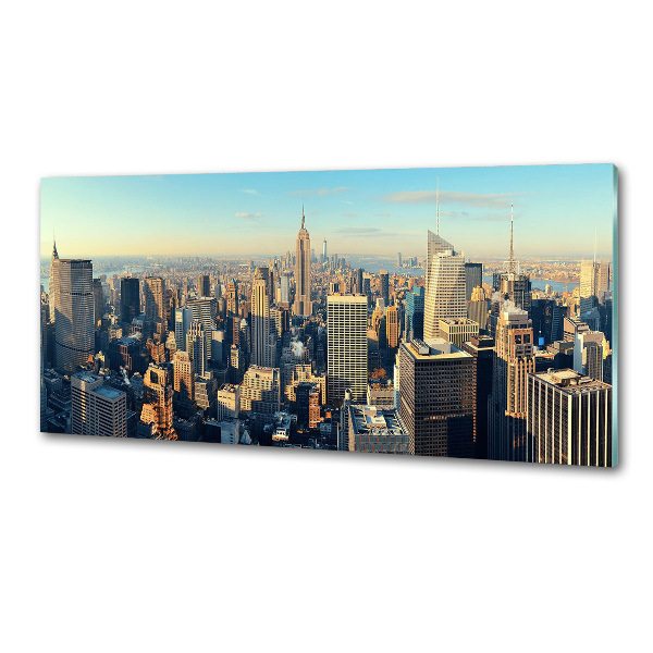 Glazen achterwand keuken Wolkenkrabbers