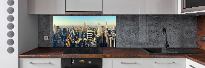 Glazen achterwand keuken Wolkenkrabbers