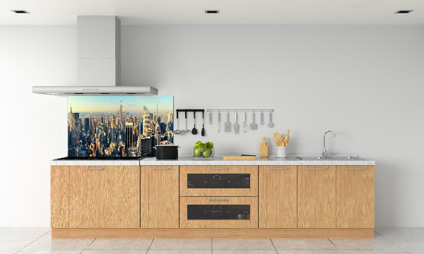 Glazen achterwand keuken Wolkenkrabbers