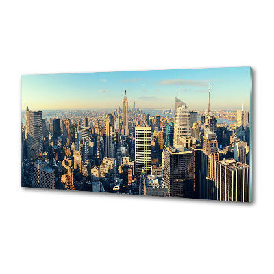 Glazen achterwand keuken Wolkenkrabbers