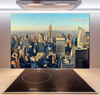 Glazen achterwand keuken Wolkenkrabbers