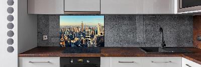 Glazen achterwand keuken Wolkenkrabbers