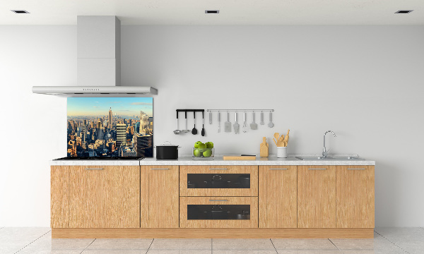 Glazen achterwand keuken Wolkenkrabbers
