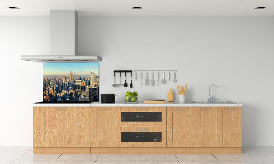 Glazen achterwand keuken Wolkenkrabbers